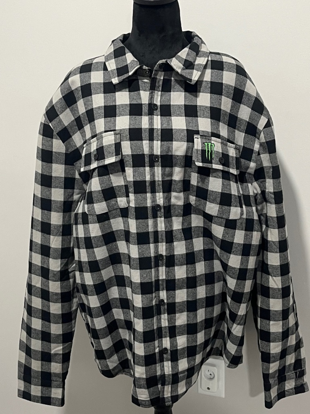 Monster Energy Plaid Men’s Jacket Size XL NWOT